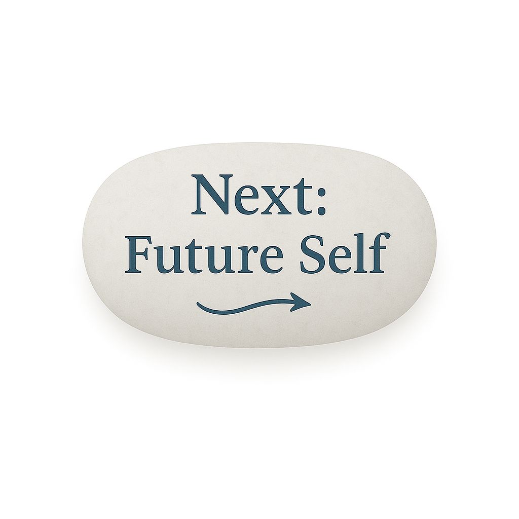 Navigation stone linking to the Future Self section of the Cow Path Model of Change.